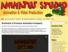 Tablet Screenshot of animatusstudio.com